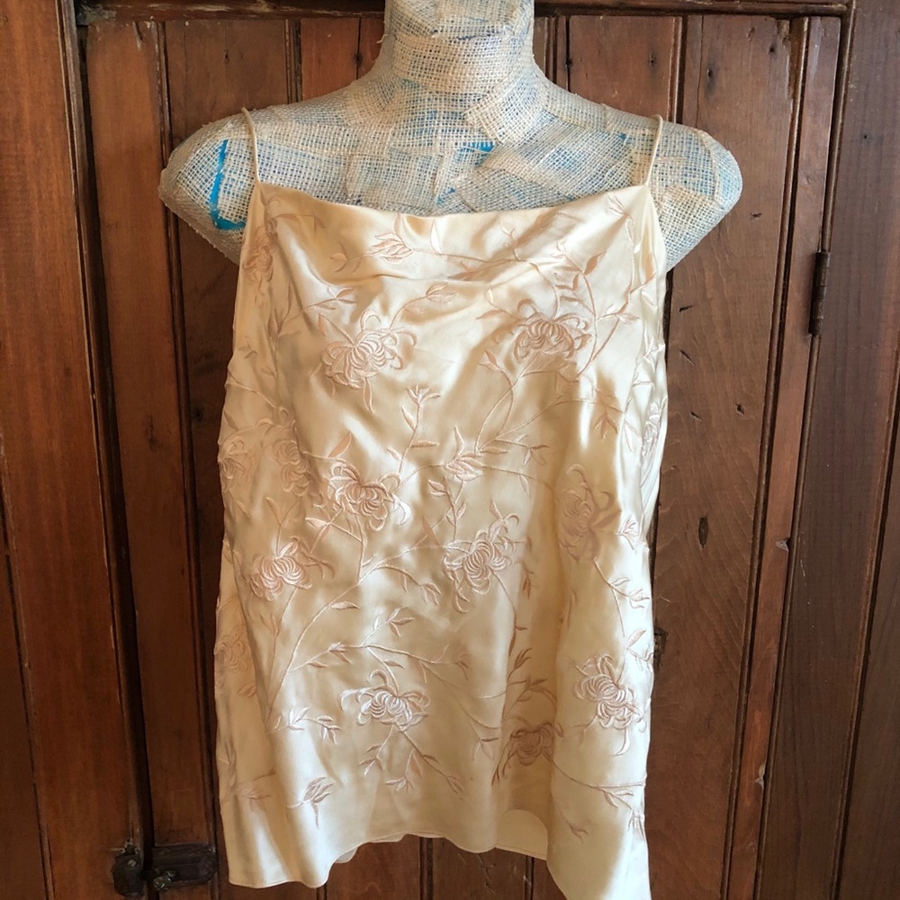 Ralph Lauren embroidered silk cami